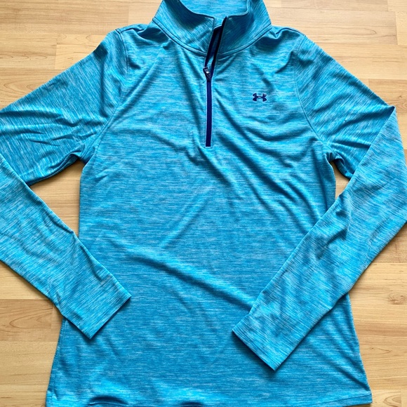 Under Armour Tops - Women’s Under Armour 1/4 Zip Semi Fitted Heat Gear Sweater Jacket
